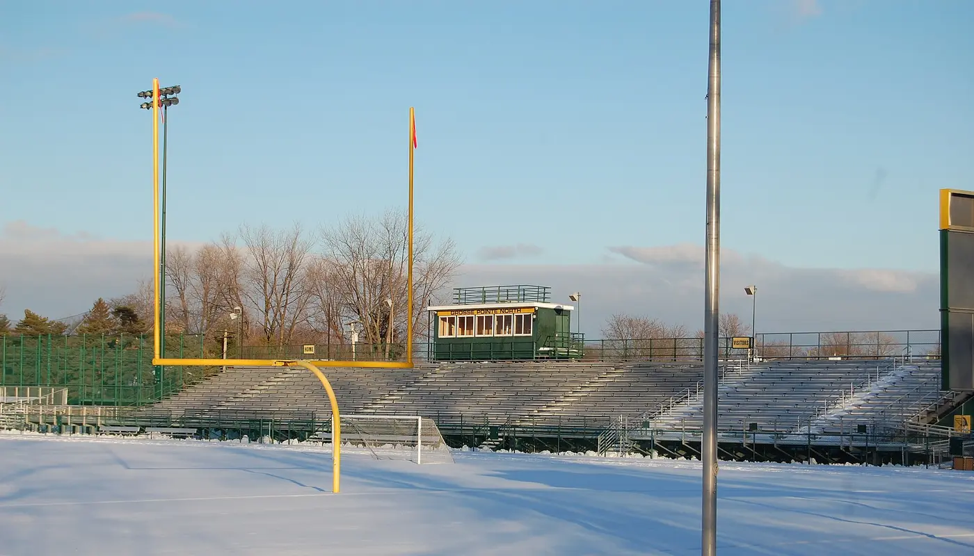 Grosse Pointe North High School football bleachers
