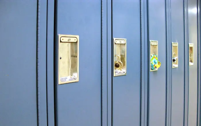 Boxwood Lockers in the hallway