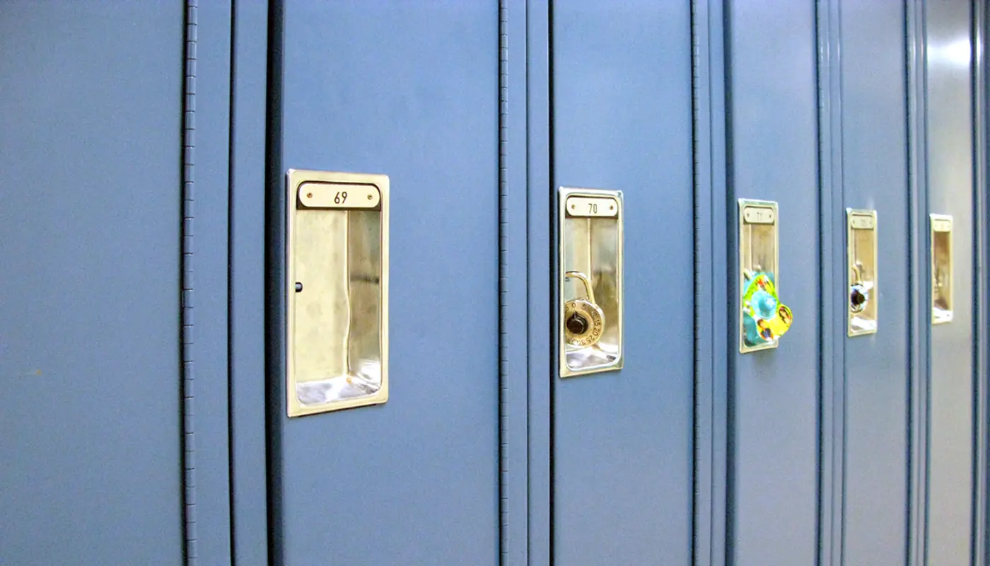 Boxwood Lockers in the hallway