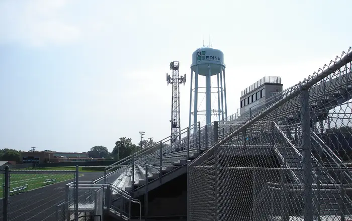 Kulhman field   home bleachers, Edina, Minnesota
