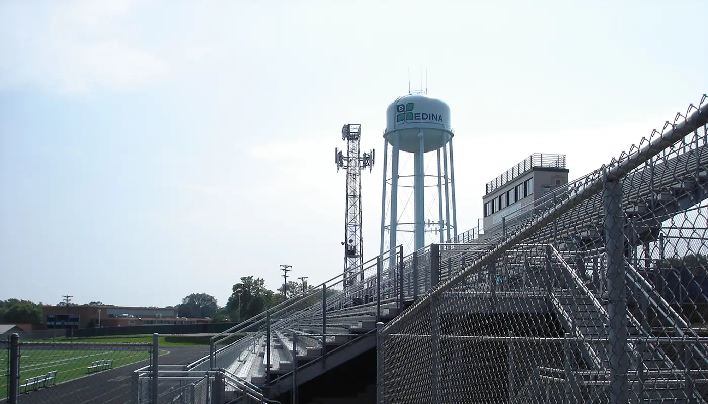 Kulhman field   home bleachers, Edina, Minnesota